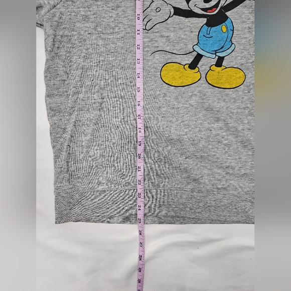 Disney X Levis Mickey Mouse light weight grey pullover sweatshirt size XL - Picture 4 of 11